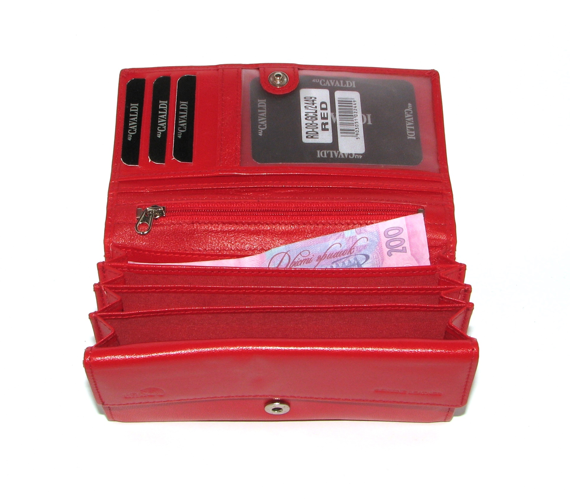 Кошелек женский Cavaldi RD-08-GCL RED Кошелек женский Cavaldi RD-08-GCL RED